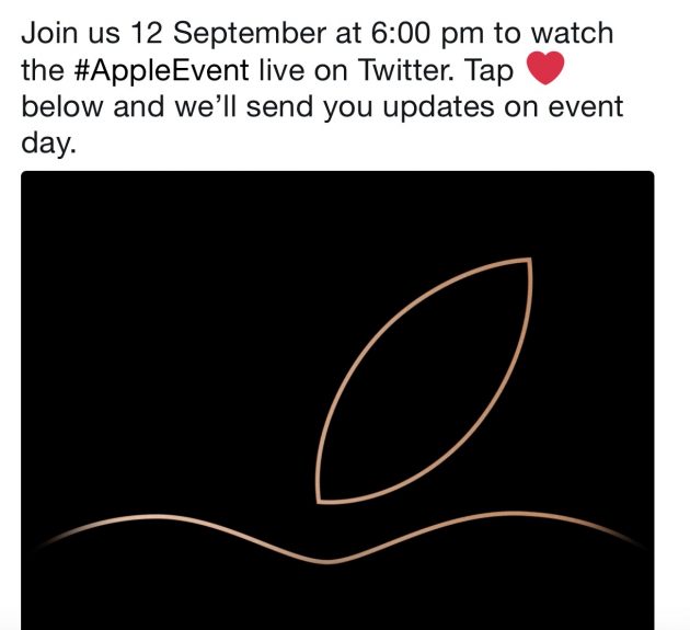 Apple invita gli utenti a seguire l’evento di domani su Twitter