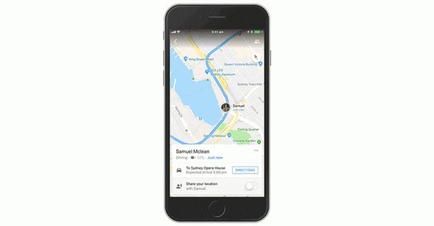 Google Maps ora mostra la nostra posizione in tempo reale (ETA) su iOS