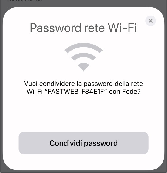 password wifi iphone