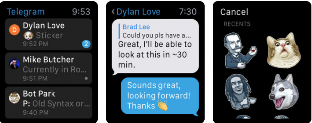 Telegram si aggiorna: ritorna il supporto per Apple Watch