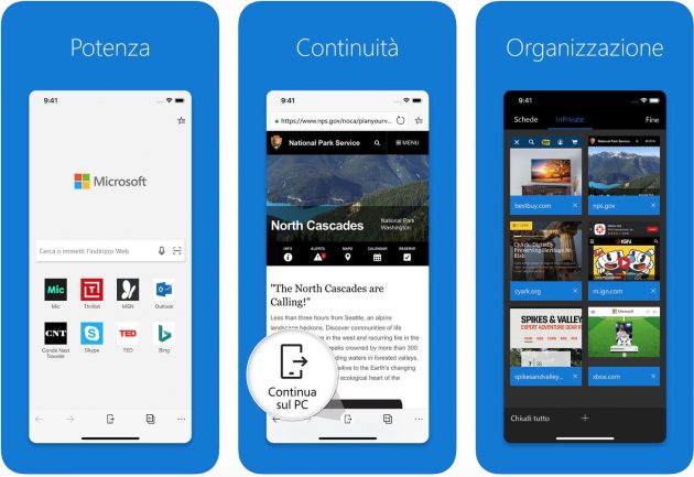 Microsoft Edge aggiunge il supporto alle Scorciatoie Siri