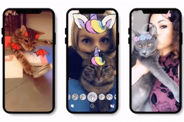 Snapchat si aggiorna con le Lenti per… gatti!