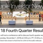 Apple annuncerà i risultati fiscali del Q4 il giorno 1 novembre