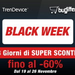 È già iniziata la Black Week TrenDevice e BuyDifferent: oggi è il 2° giorno di Super Sconti fino al -60%