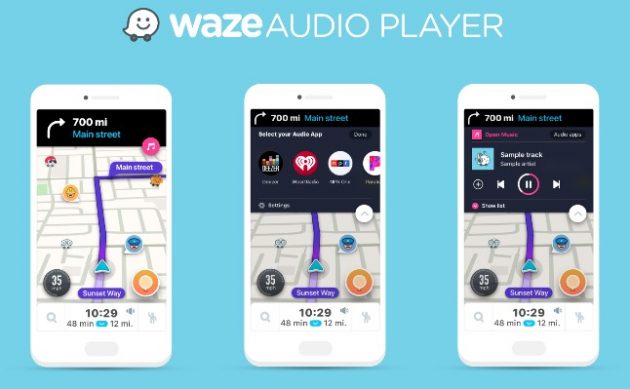 Waze GPS & Traffico live con player audio incorporato