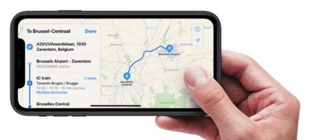 Apple Maps, arrivano i trasporti pubblici per il Belgio