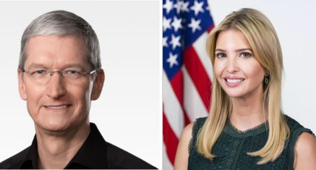 Tim Cook e Ivanka Trump in visita ad distretto scolastico Idaho Wilder
