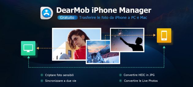 DearMob: come trasferire le foto da iPhone a PC e Mac