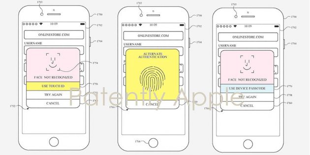 Apple brevetta l’iPhone con Touch ID + Face ID e l’Apple Watch con riconoscimento facciale