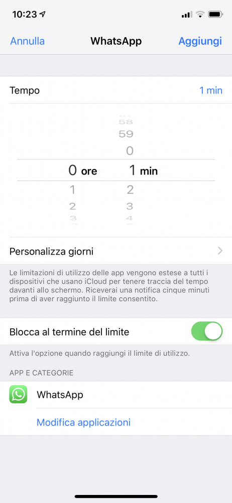 bloccare app con password iPhone