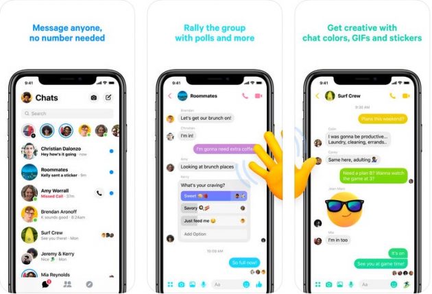 Nuova interfaccia per Facebook Messenger