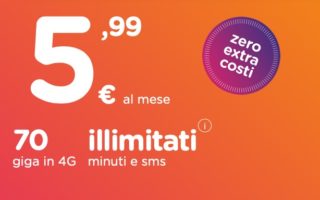 ho. mobile: minuti illimitati, SMS illimitati e 70 GIGA in 4G a partire da 5,99€
