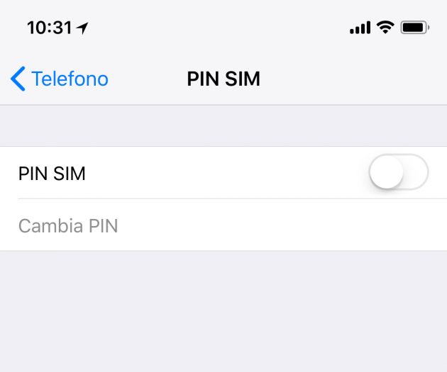 Come cambiare PIN SIM su iPhone