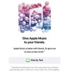 Gli utenti Apple Music possono regalare un mese gratuito ad un amico