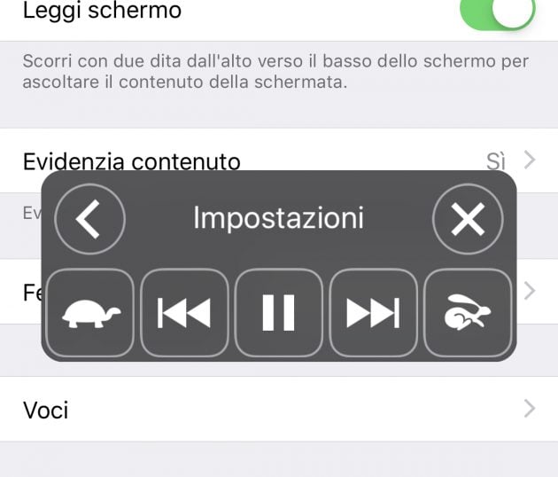 farsi leggere testo da iphone