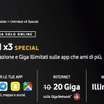 Scopri la nuova Vodafone Unlimited x3 Special, disponibile solo online