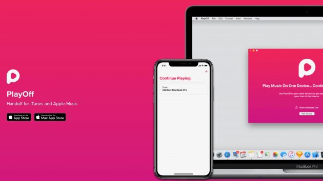 PlayOff porta il supporto ad Handoff su Apple Music