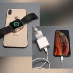 iPhone 11 con alimentatore USB-C e ricarica wireless per Apple Watch e AirPods