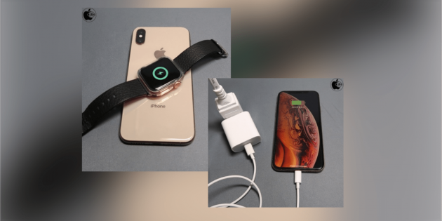 iPhone 11 con alimentatore USB-C e ricarica wireless per Apple Watch e AirPods