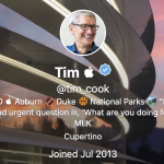 Tim Cook cambia nome su Twitter e diventa “Tim Apple”
