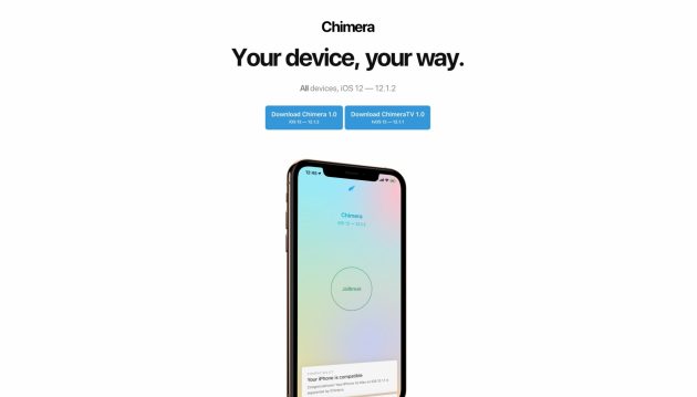 Electra Team rilascia Chimera, il tool per il Jailbreak di iOS 12.1.2 e iPhone XS/XR