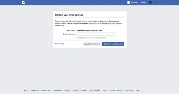 Facebook ha raccolto milioni di contatti e-mail senza il consenso degli utenti
