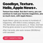 Texture chiude ufficialmente, Apple spinge gli utenti verso Apple News+