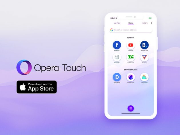 Opera Touch per iOS supporta Web 3 e Crypto Wallet