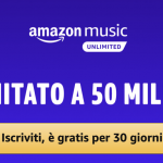 Amazon Music Unlimited: un mese di prova gratuita