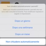 Come chiudere automaticamente tutti i tab aperti in Safari con iOS 13