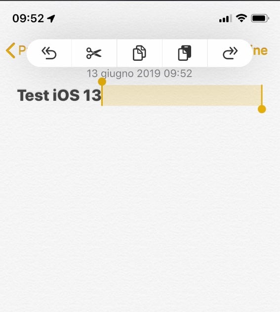 Come utilizzare le nuove gesture per copia, incolla, undo e cut su iOS 13