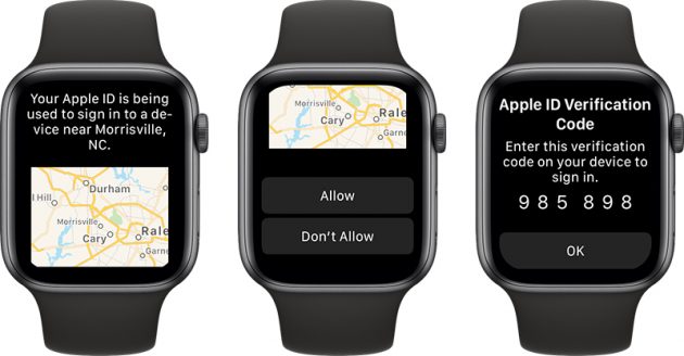 Apple Watch come sistema di verifica Apple ID grazie a watchOS 6
