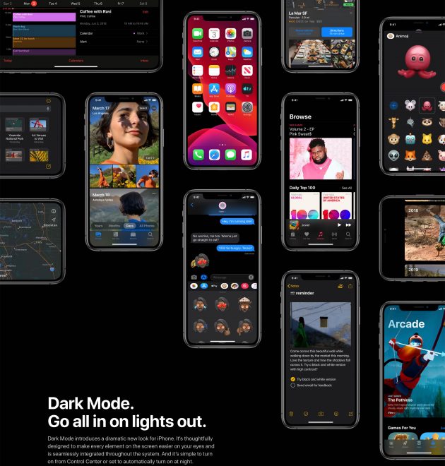iOS 13: arriva la Dark Mode
