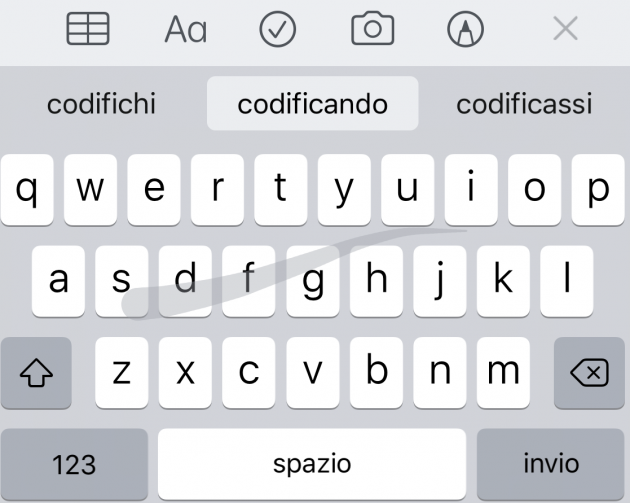 Attivare la tastiera ad una mano su iPhone