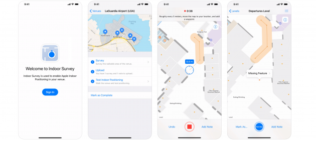 Apple aggiorna l’app Indoor Survey con un nuovo design, note sulle mappe e altro ancora