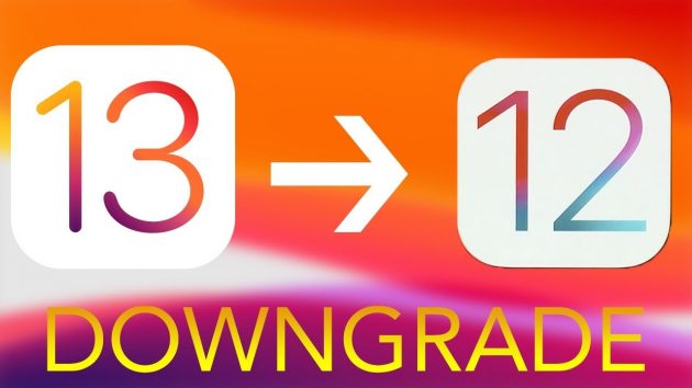 downgrade iOS 12