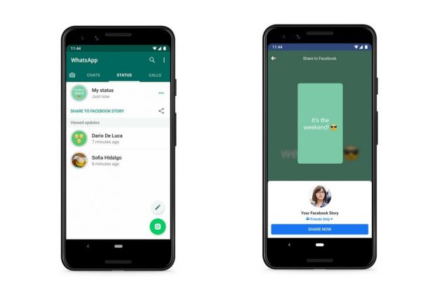 WhatsApp testa la condivisione dello stato su altre app
