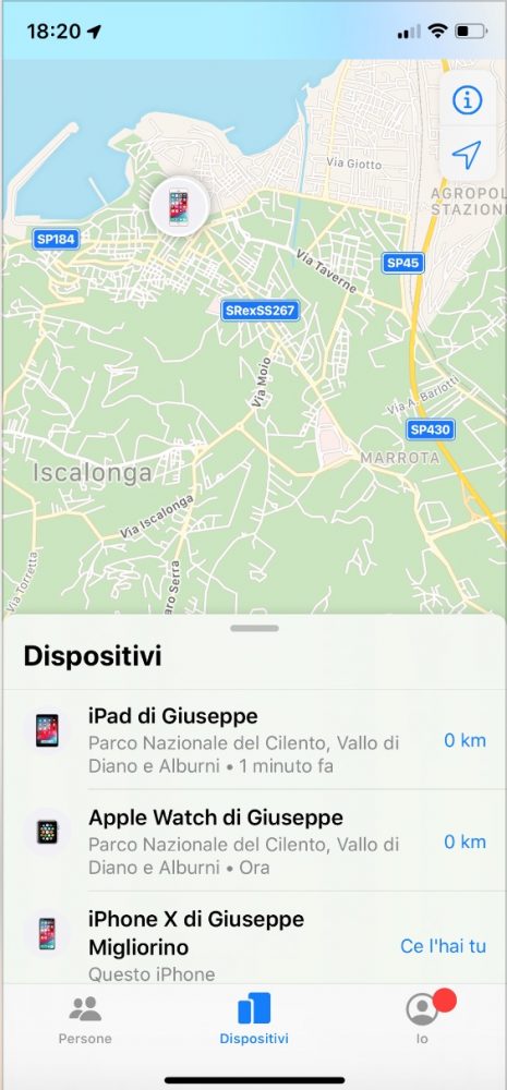 Trova il mio iPhone