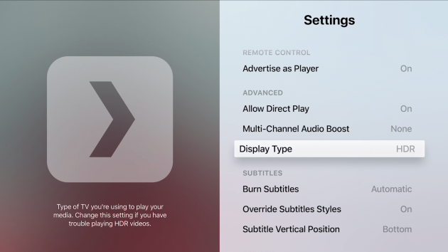 Plex aggiunge il supporto HDR su Apple TV e novità per iOS