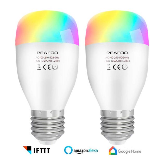 5 lampadine smart compatibili con Alexa e Google Home a 4,98€