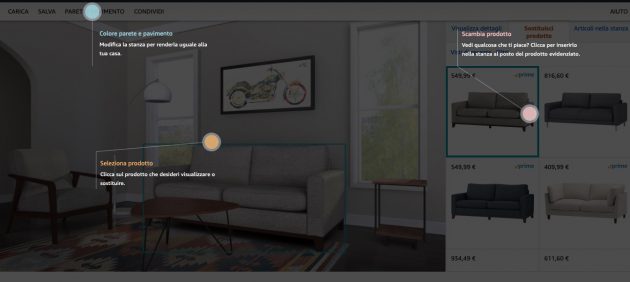Amazon lancia il salotto virtuale per visualizzare i prodotti di design prima dell’acquisto