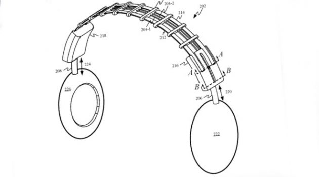 Le cuffie over-the-ear brevettate da Apple