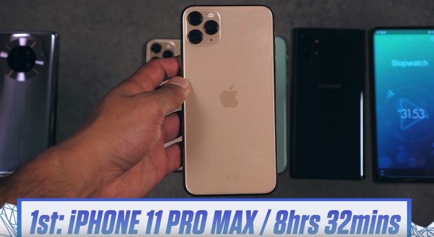 iPhone 11 Pro Max è il re dell’autonomia: batte Mate 30 Pro e Note 10+