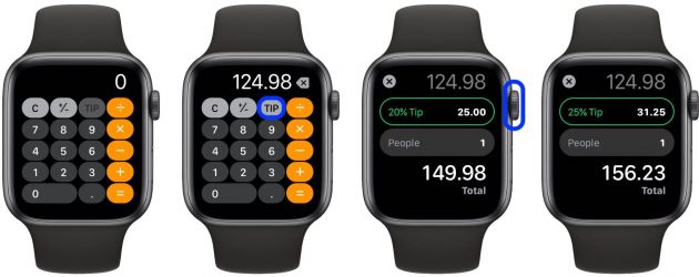 Come usare la calcolatrice su Apple Watch