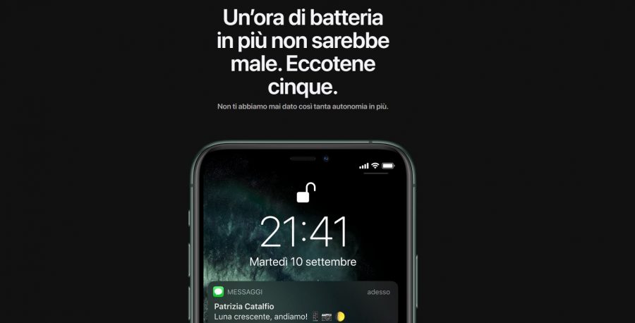 iPhone 11 e iPhone 11 Pro: durata della batteria migliorata - iPhone Italia