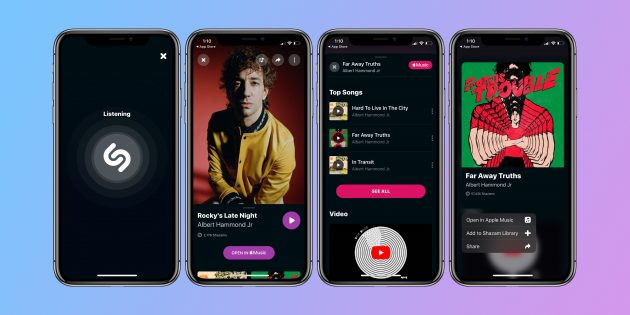 Shazam si aggiorna con il supporto a Dark Mode e gesture multi-touch