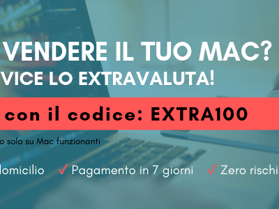 Volete vendere il vostro Mac? TrenDevice vi regala 100€ in più di Extravalutazione con il codice EXTRA100