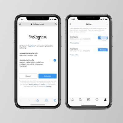 Instagram ti mostra l’elenco dei servizi terzi collegati al tuo account