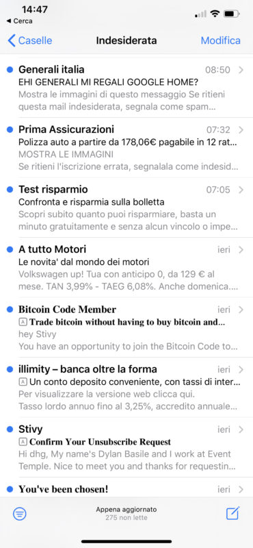 mail ios 13