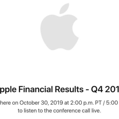 Apple annuncia i risultati finanziari del quarto trimestre del 2019